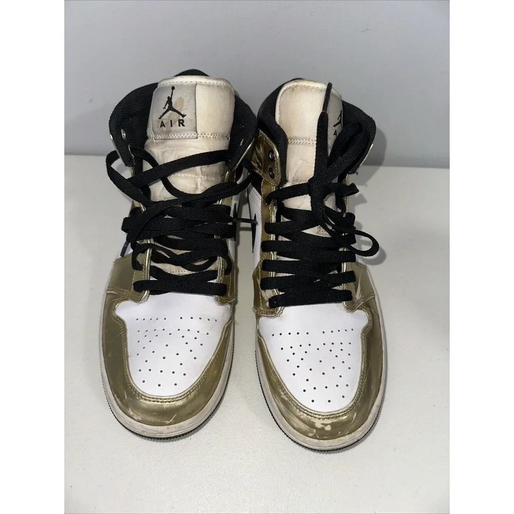 Jordan 1 Mid SE Men's Size 8.5 - Metallic Gold With Box Shoes Sneakers‎